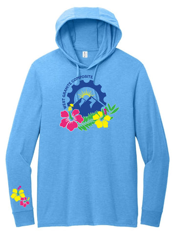 West Granite BLUE Long Sleeve Tee Hoodie