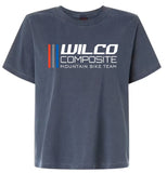 Wilco Composite Ladies' Garment-Dyed Cotton Tee (Washed Navy)