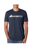 Midnight Navy KnobbyCo Brand mountain bike t-shirt