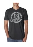 Men's Charcoal Trail Hound Mountain Bike T-shirt. 