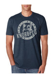 Men's Navy Trail Hound Mountain Bike T-shirt. 